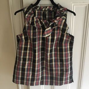 Talbots Tartan Blouse